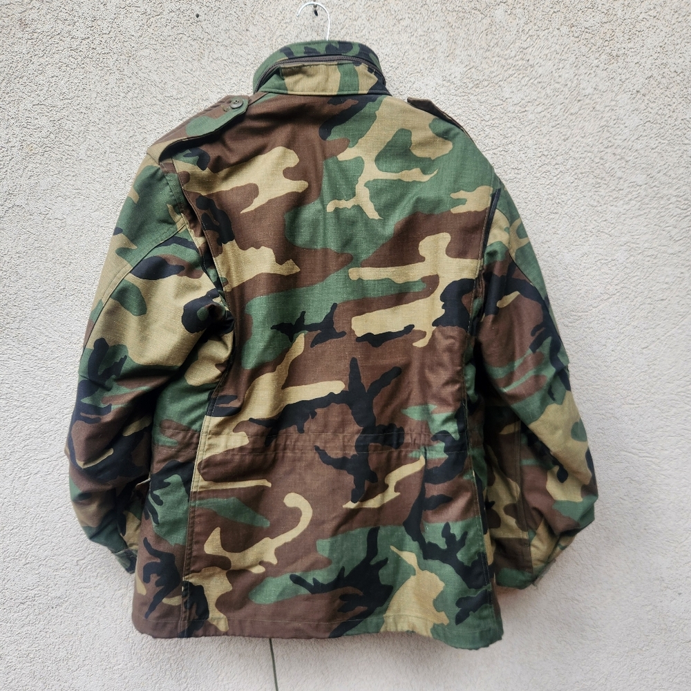Vintage Cold Weather Mens Jacket Medium Camo Hunting Liner USA Morgan America Co - Picture 4 of 16